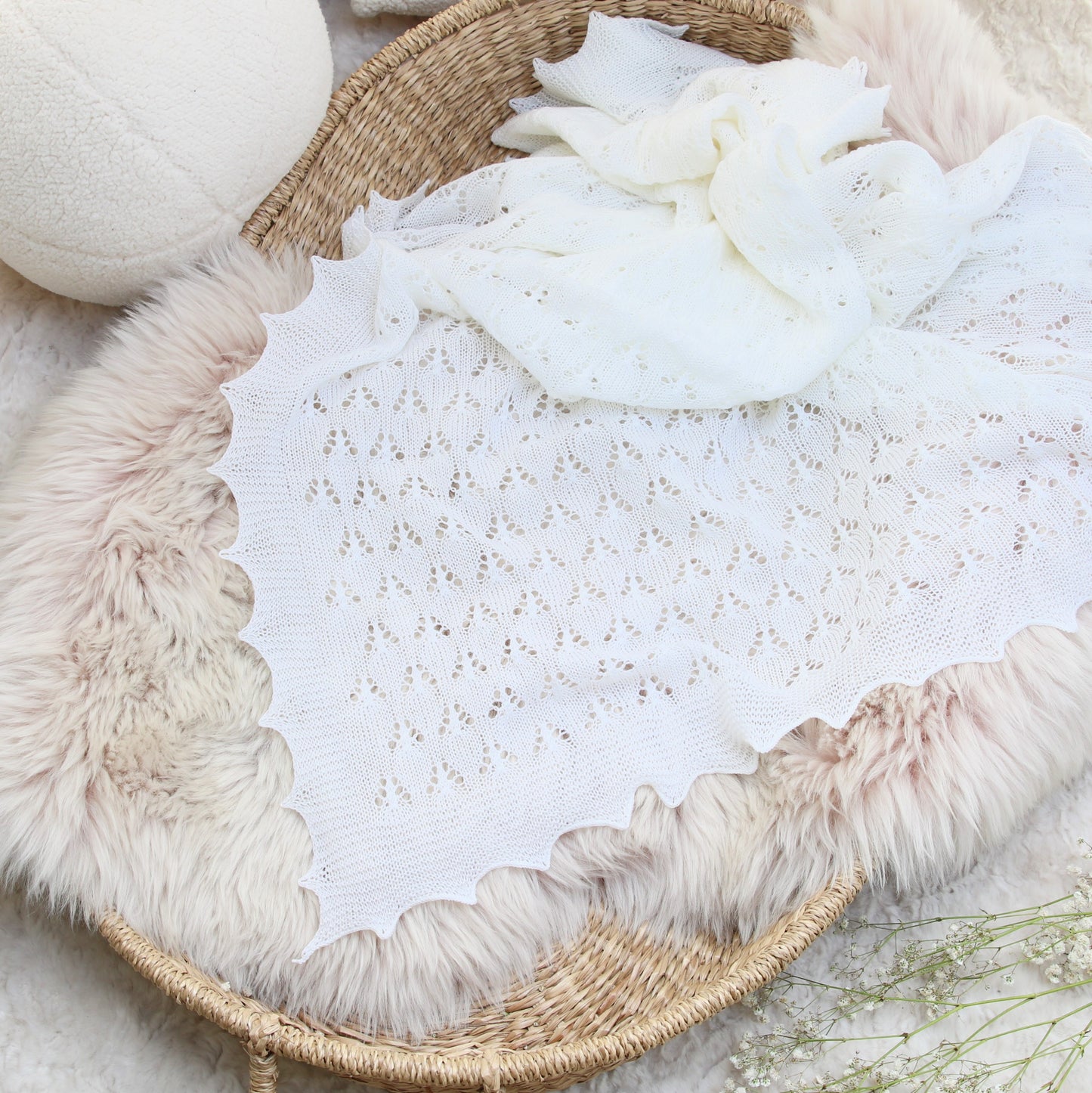 Butterfly Baby Shawl
